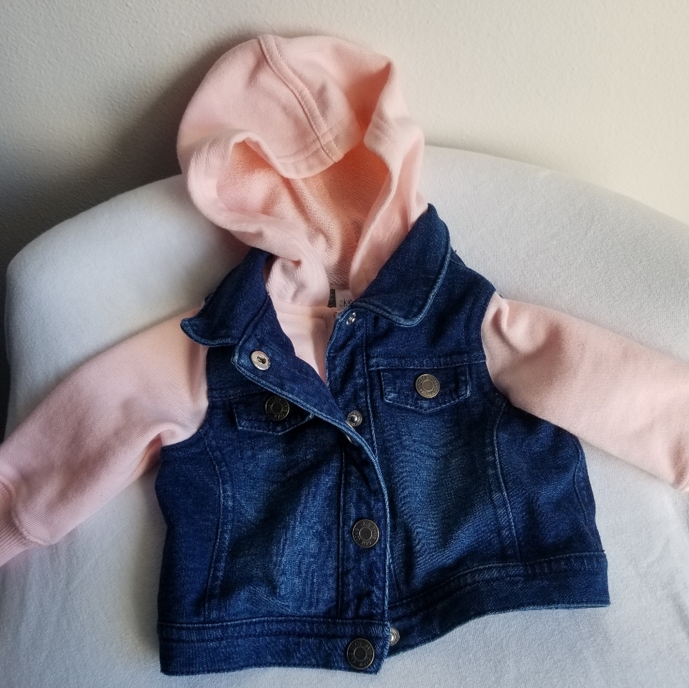 Okie Dokie-Baby Girls Denim Jacket